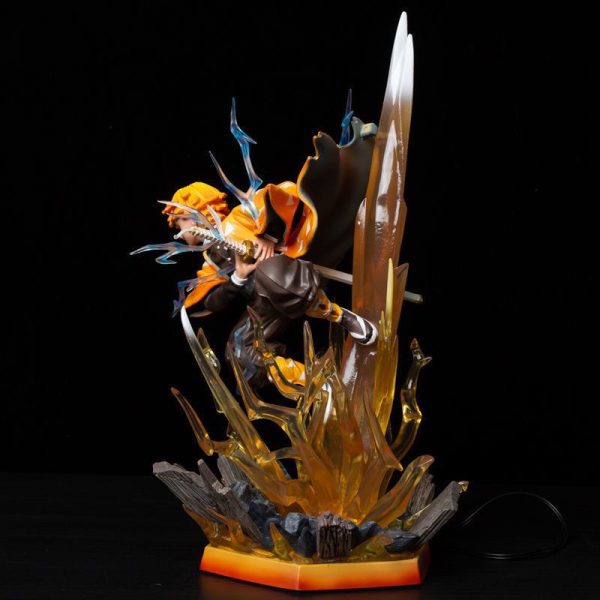 Zenitsu-Agatsuma-Tanjiro-Kamado-Demon-Slayer-LED-Statue-Simplified-Edition-Collectible-with-Glow-Effect-Anime-Gift-for-Fans