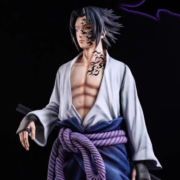 Naruto-collectibles-Sasuke-cursed-seal-statue-1/6-scale-anime-figure-premium-GK-statue-anime-display-model-anime-gift-for-men-women-Uchiha-Sasuke-figure-limited-edition-anime-collectible-anime-desk-decor-shinobi-curse-mark-Sasuke