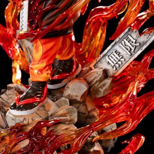 Demon-Slayer-Kyojuro-Rengoku-Flame-Hashira-GK-Statue-Mugen-Train-Anime-Collectible-Figure-Premium-Resin-Model-for-Otaku-Decor