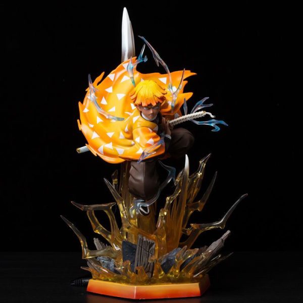 Zenitsu-Agatsuma-Tanjiro-Kamado-Demon-Slayer-LED-Statue-Simplified-Edition-Collectible-with-Glow-Effect-Anime-Gift-for-Fans