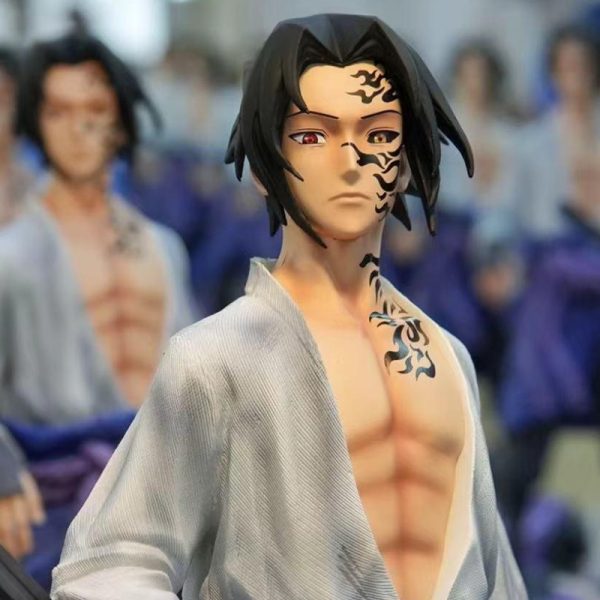Naruto-collectibles-Sasuke-cursed-seal-statue-1/6-scale-anime-figure-premium-GK-statue-anime-display-model-anime-gift-for-men-women-Uchiha-Sasuke-figure-limited-edition-anime-collectible-anime-desk-decor-shinobi-curse-mark-Sasuke