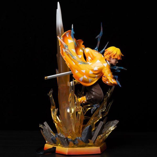 Zenitsu-Agatsuma-Tanjiro-Kamado-Demon-Slayer-LED-Statue-Simplified-Edition-Collectible-with-Glow-Effect-Anime-Gift-for-Fans