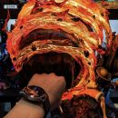 ONE PIECE "Raging Fire" Luffy 25CM LED GK Statue