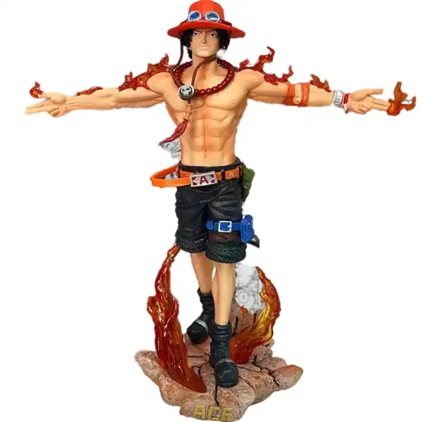 One Piece Ace & Gear 5 Luffy Nika Dynamic Duo GK Statue - Image 2