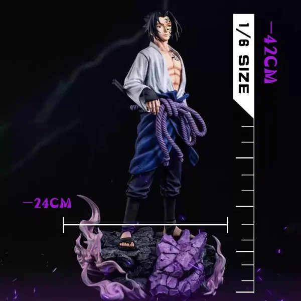 Naruto-collectibles-Sasuke-cursed-seal-statue-1/6-scale-anime-figure-premium-GK-statue-anime-display-model-anime-gift-for-men-women-Uchiha-Sasuke-figure-limited-edition-anime-collectible-anime-desk-decor-shinobi-curse-mark-Sasuke