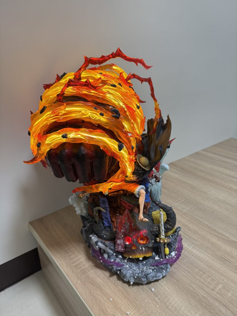 ONE PIECE "Raging Fire" Luffy 25CM LED GK Statue photo review