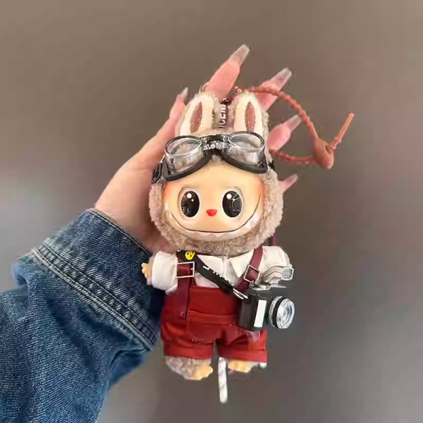 LABUBU Cute Plush & Vinyl Keychain Bag Charm - Image 2