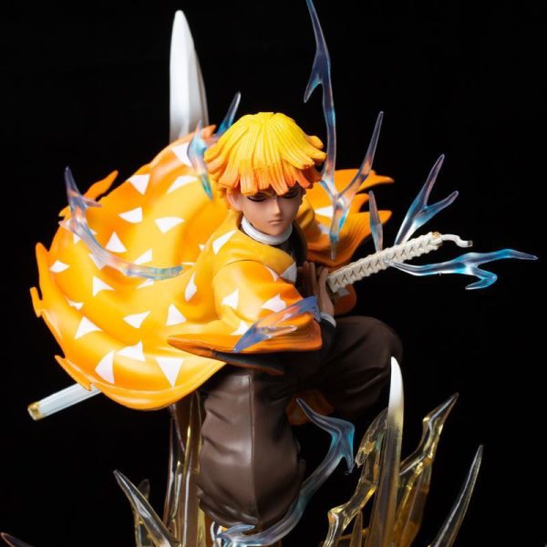 Zenitsu-Agatsuma-Tanjiro-Kamado-Demon-Slayer-LED-Statue-Simplified-Edition-Collectible-with-Glow-Effect-Anime-Gift-for-Fans