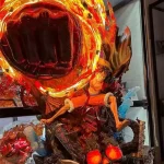ONE PIECE "Raging Fire" Luffy 25CM LED GK Statue photo review