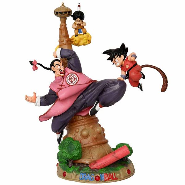 Dragon-Ball-Tao-Pai-Pai-Figure---Goku-vs-Tao-Diorama---GK-Scene-Model---Anime-Battle-Statue---Collectible-Gift-for-Fans---Karin-Tower-Display
