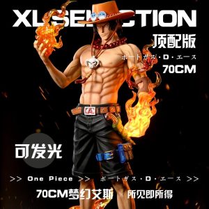 One Piece 70CM Flame Ace Memorial Statue