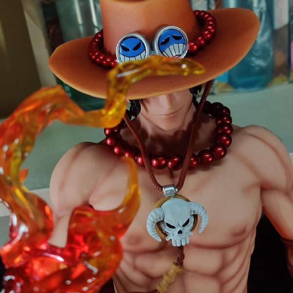 One Piece 70CM Flame Ace Memorial Statue - Image 2