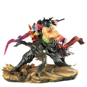 One Piece IU Break Series Zoro Dual Head Statue