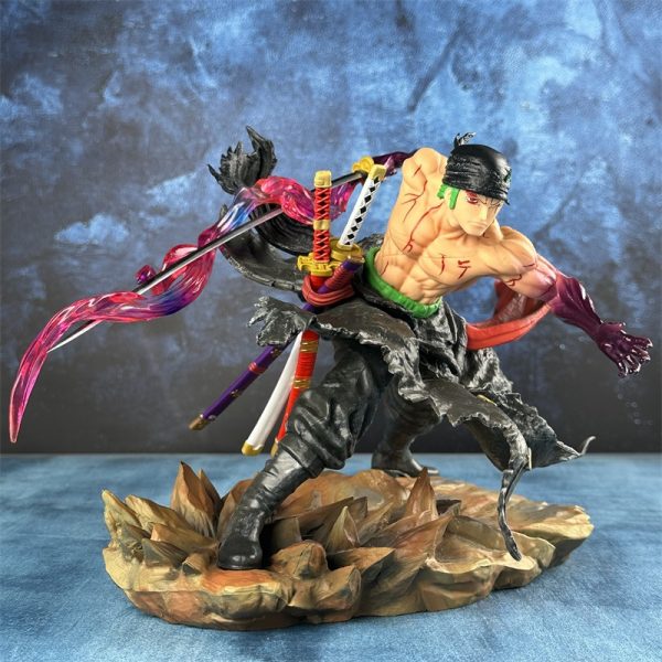 One Piece IU Break Series Zoro Dual Head Statue - Image 9