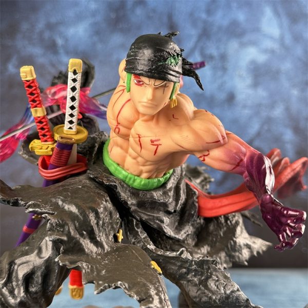 One Piece IU Break Series Zoro Dual Head Statue - Image 4