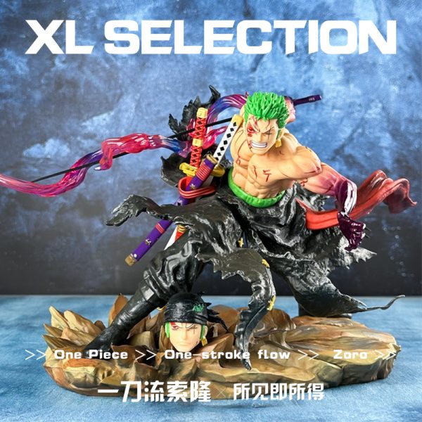 One Piece IU Break Series Zoro Dual Head Statue - Image 2