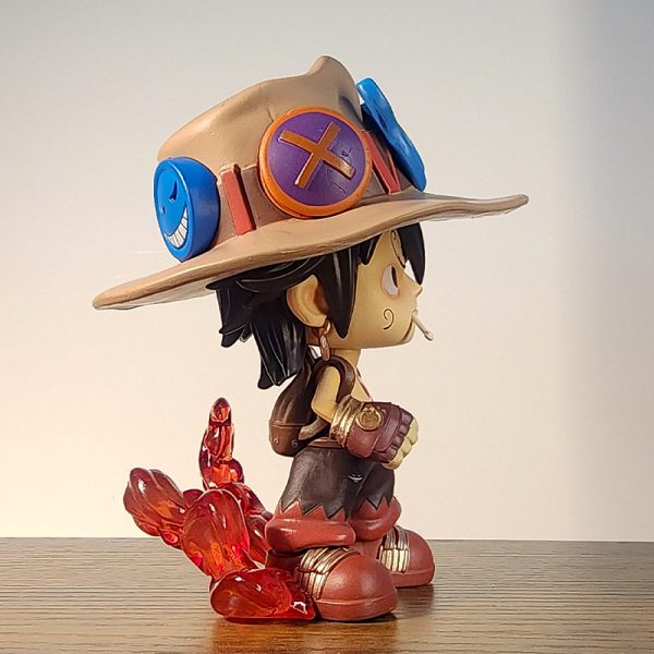 One Piece Q Version Ace & Luffy Chibi Figure Set - Image 2